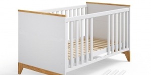 Ліжечко дитяче "Міла" БІЛИЙ - меблі з дерева в дитячу та спальню від фабрики Venger