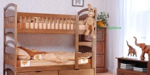 Драбинка до двоярусного ліжка "Аріна" - меблі з дерева в дитячу та спальню від фабрики Venger