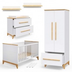 Система сегментів в дитячу "Міла" БІЛИЙ - меблі з дерева в дитячу та спальню від фабрики Venger