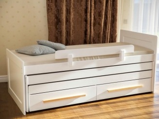 Ліжко трансформер трьохярусне "Ніколь" - меблі з дерева в дитячу та спальню від фабрики Venger