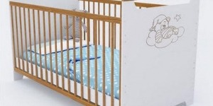 Ліжечко трансформер "Ведмежатко" Білий/бук - меблі з дерева в дитячу та спальню від фабрики Venger