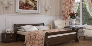 Ліжко двоспальне "Діана" (1800*2000) - меблі з дерева в дитячу та спальню від фабрики Venger