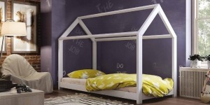 Ліжко дитяче будиночок Віккі - меблі з дерева в дитячу та спальню від фабрики Venger