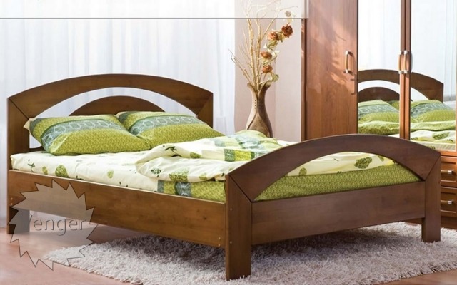 Ліжко двоспальне «Лідія» - меблі з дерева в дитячу та спальню від фабрики Venger