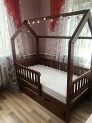 Ліжко будинок "Віккі New"  - меблі з дерева в дитячу та спальню від фабрики Venger