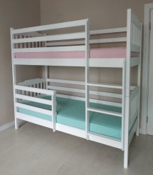 Ліжко дитяче двоярусне Єва (без шухляд) - меблі з дерева в дитячу та спальню від фабрики Venger